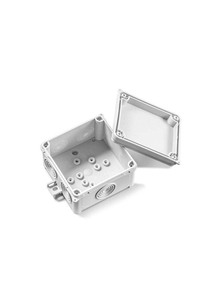 N80x80F ,  Puszka naścienna z dławicą zintegrowaną, samozatrzaskowa 83 x 83 x 53 mm , (pakowanie - w