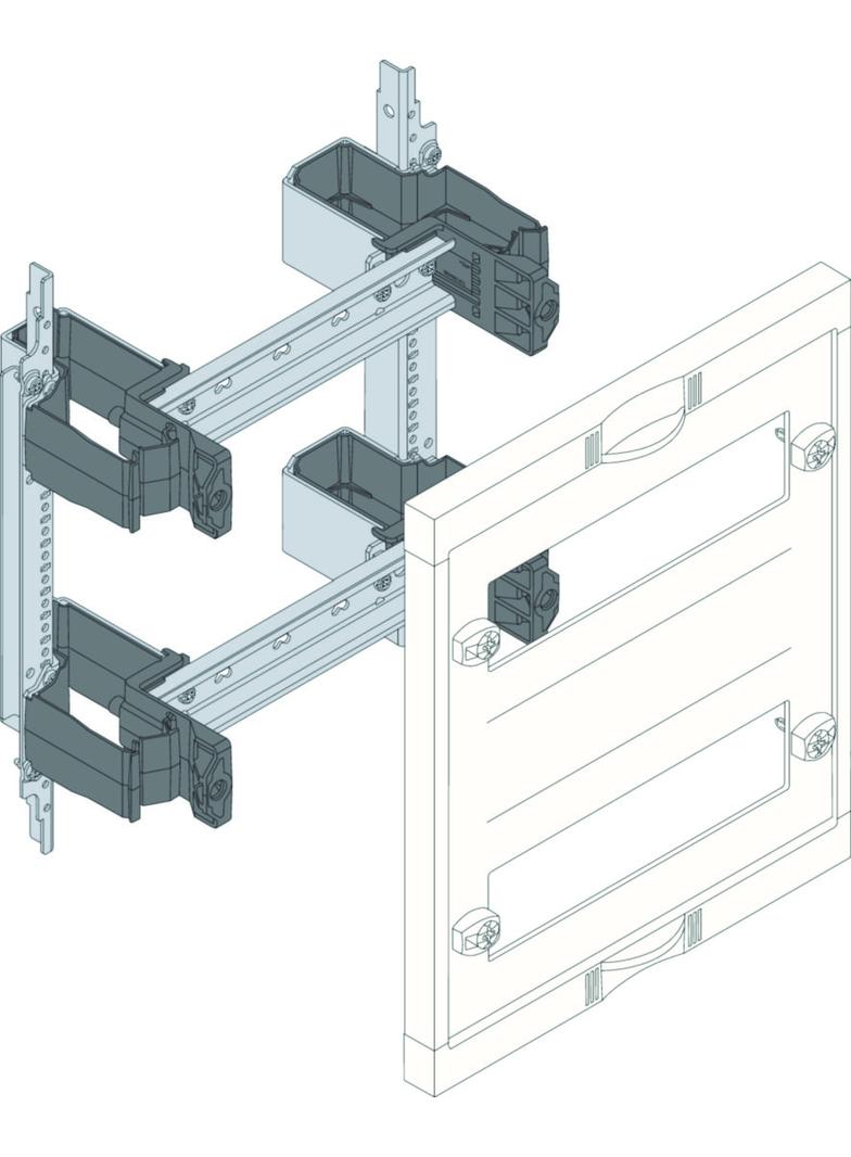 univers N Blok dla aparatów modułowych montowanych poziomo 2x10M 300x250mm UD21B3 HAGER