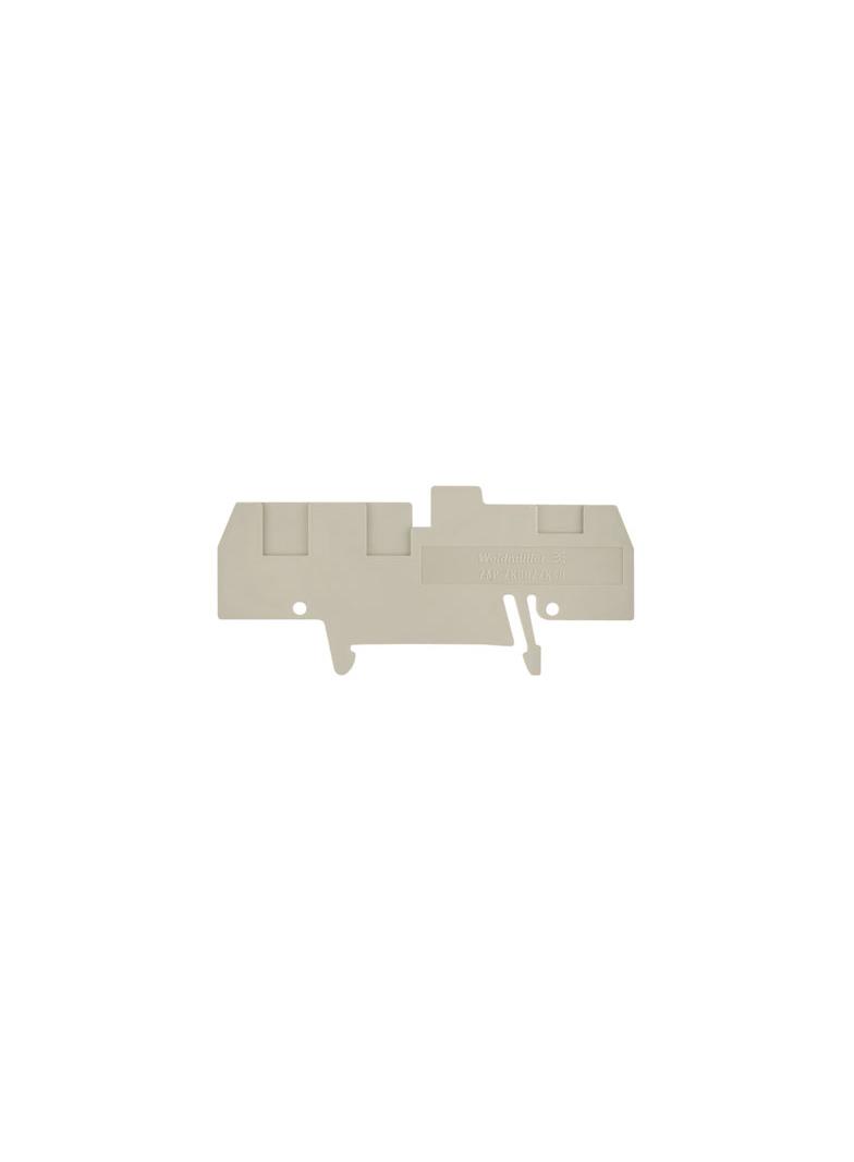 ZAP ZKBD/ZKSD Płytka końcowa (styki), 82.5 mm x 2.5 mm, Ciemnobeżowy /50szt./ 1688300000 WEIDMÜLLER