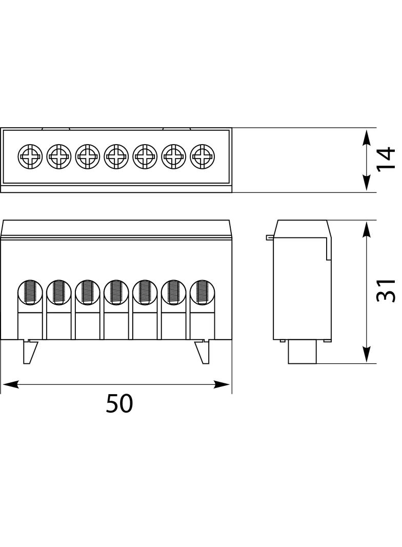 Listwa zaciskowa LZB-7P OPATÓWEK