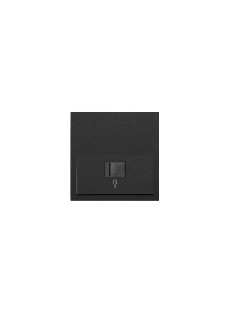 Simon 100 Panel 1-krotny: 1 gniazdo RJ45 czarny mat 10020106-238 KONTAKT