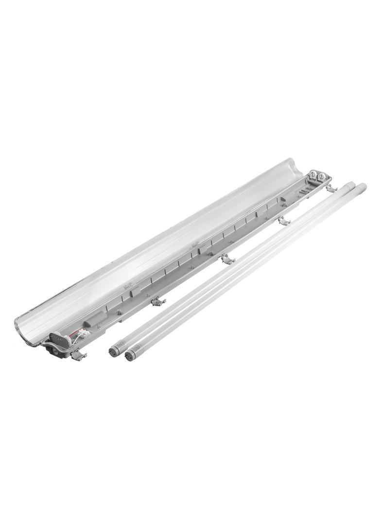 VUMBI II T8 LED 2*18W oprawa hermetyczna pod T8 LED, 3600lm, IP65, 4000K, oprawa zawiera świetlówki DS-2 ORNO