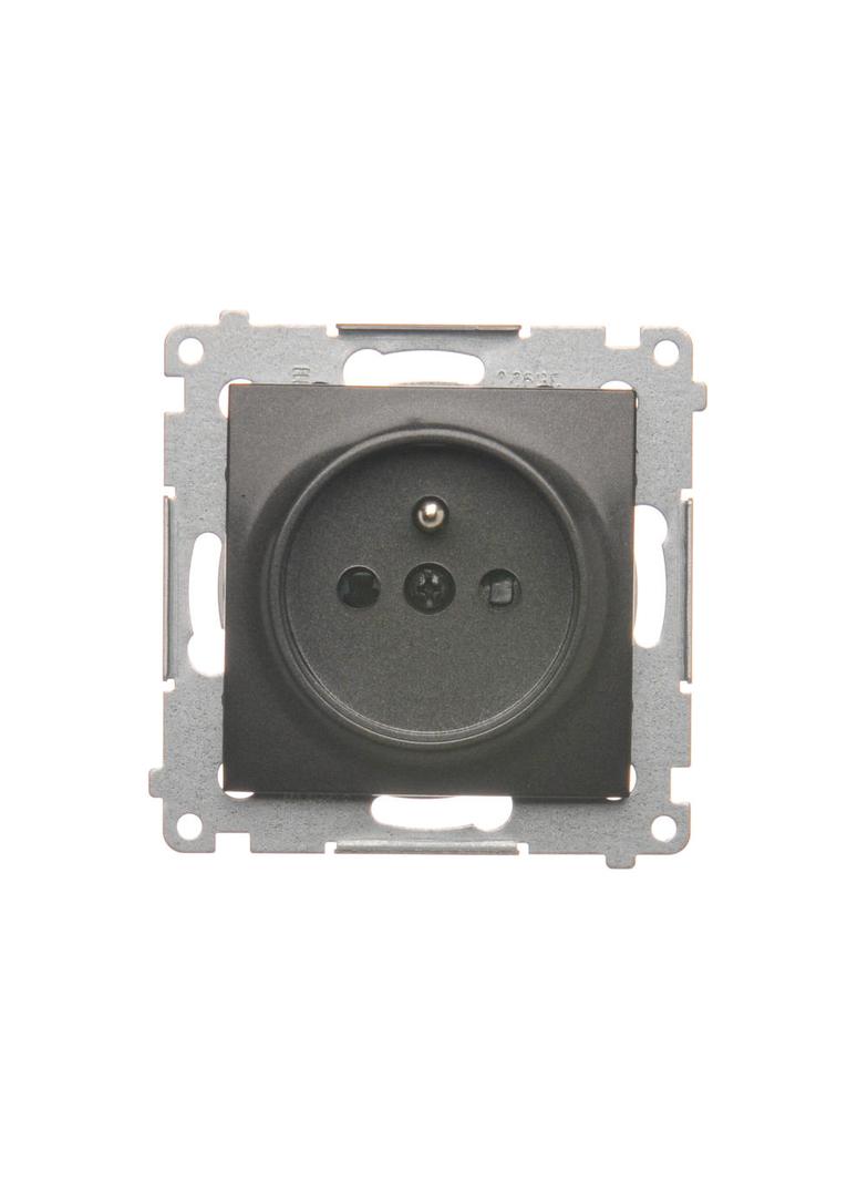 Simon 54 antracyt gniazdo pojedyncze