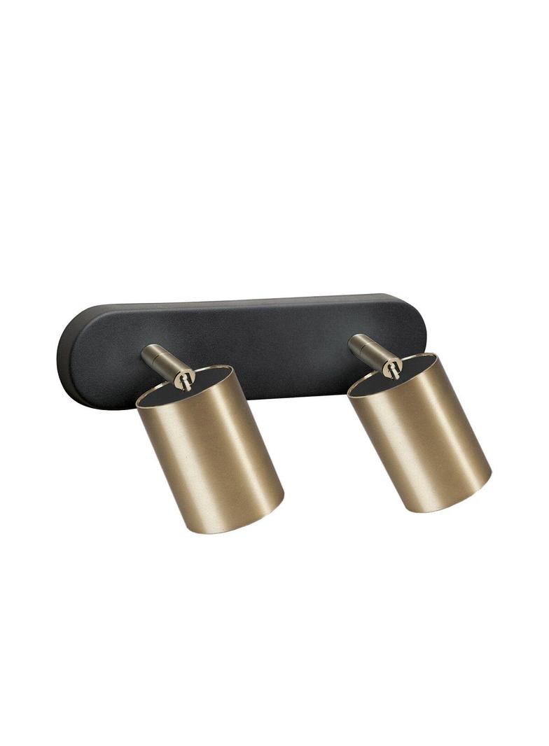 Nowodvorski kinkiet (reflektorki) Eye Spot II 2xGU10 czarno/mosiężny 8817