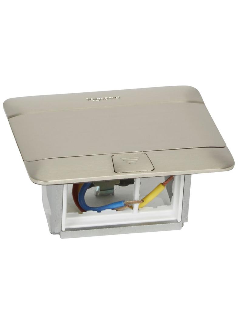 MINIPUSZKA POP-UP DO WYPOSAŻENIA, 3 MODUŁY, STAL NIERDZEWNA, Legrand