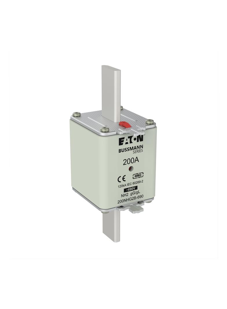NH FUSE 200AMP 690V gG SIZE 2 Wkładka NH2 200A 690V GL/GG podwójny wskaźnik 200NHG2B-690 EATON