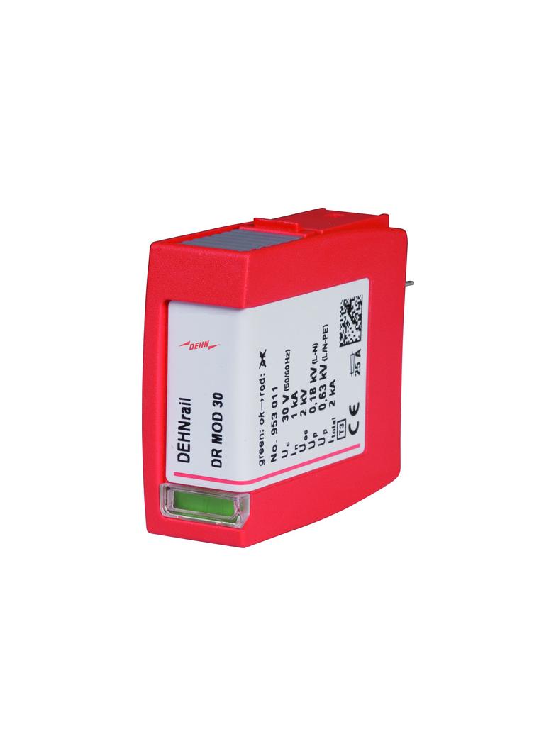 Moduł ochronny do ogranicznika przepięć DEHNrail, 2-biegun.