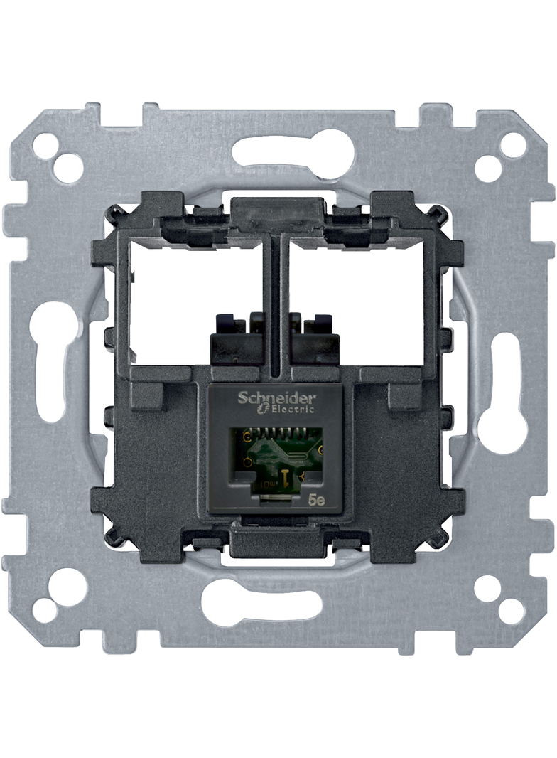 Merten - Mechanizm gniazda teleinformatycznego komputerowe 1xRJ45 kat 5e utp MTN4575-0001 SCHNEIDER