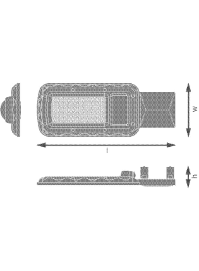 Oprawa uliczna LED URBAN LITE M 50W 840 IP65 GY 4058075678071 LEDVANCE