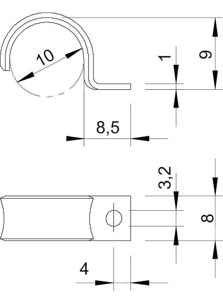 WN 7855/A, UCHWYTY DO PRZEW.OC+CHROM.10MM