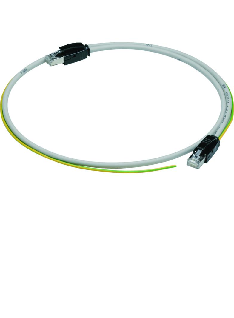 Kabel Modbus, 2 x RJ45 + uziemienie, dł. 2m
