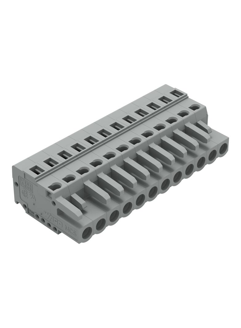 Gniazdo MCS‑MIDI Classic 12‑biegunowe szare raster 5mm 231‑112/102‑000 /25szt./ WAGO
