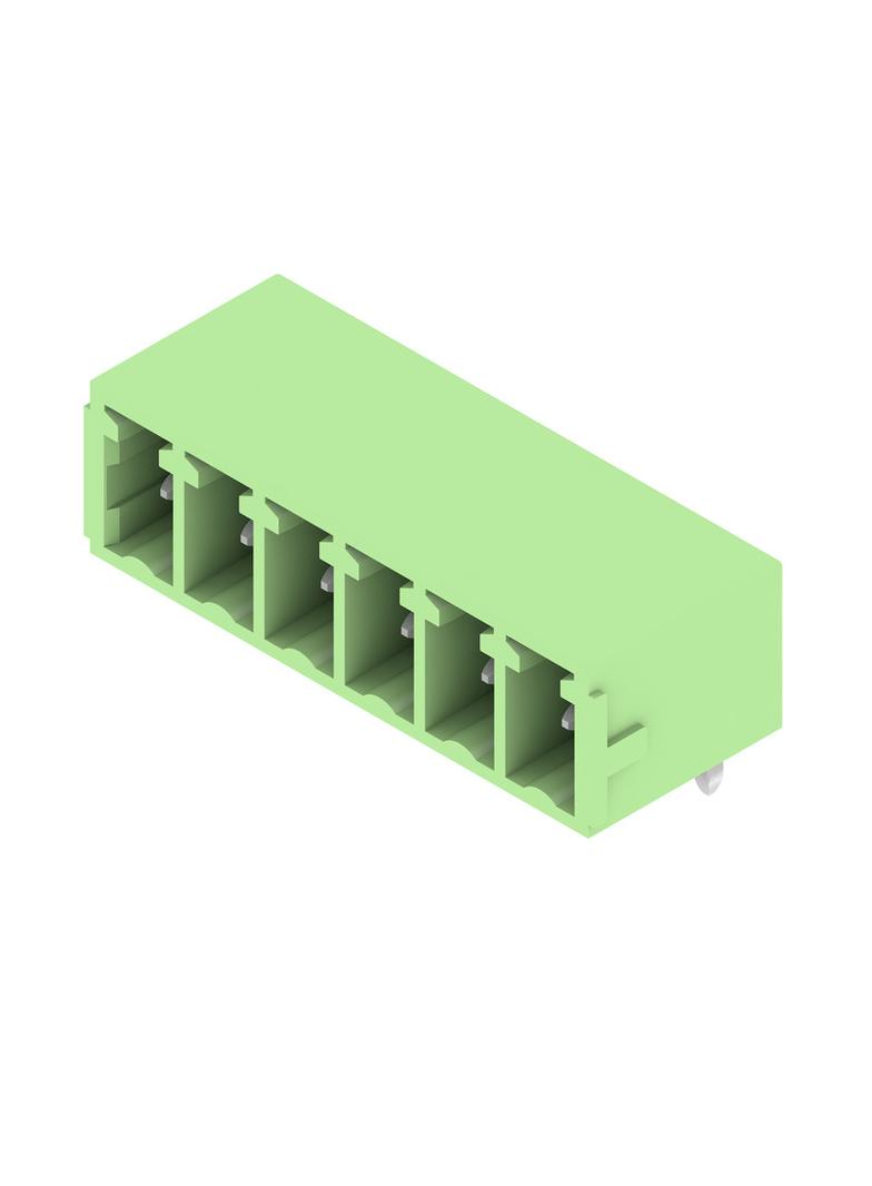 SC 3.81/06/90G 3.2SN GN BX Wtyki PCB (złącza płyty), 3.81 mm, Liczba biegunów: 6, kąt odejścia: 90° /50szt./ 1793280000 WEIDMÜLLER