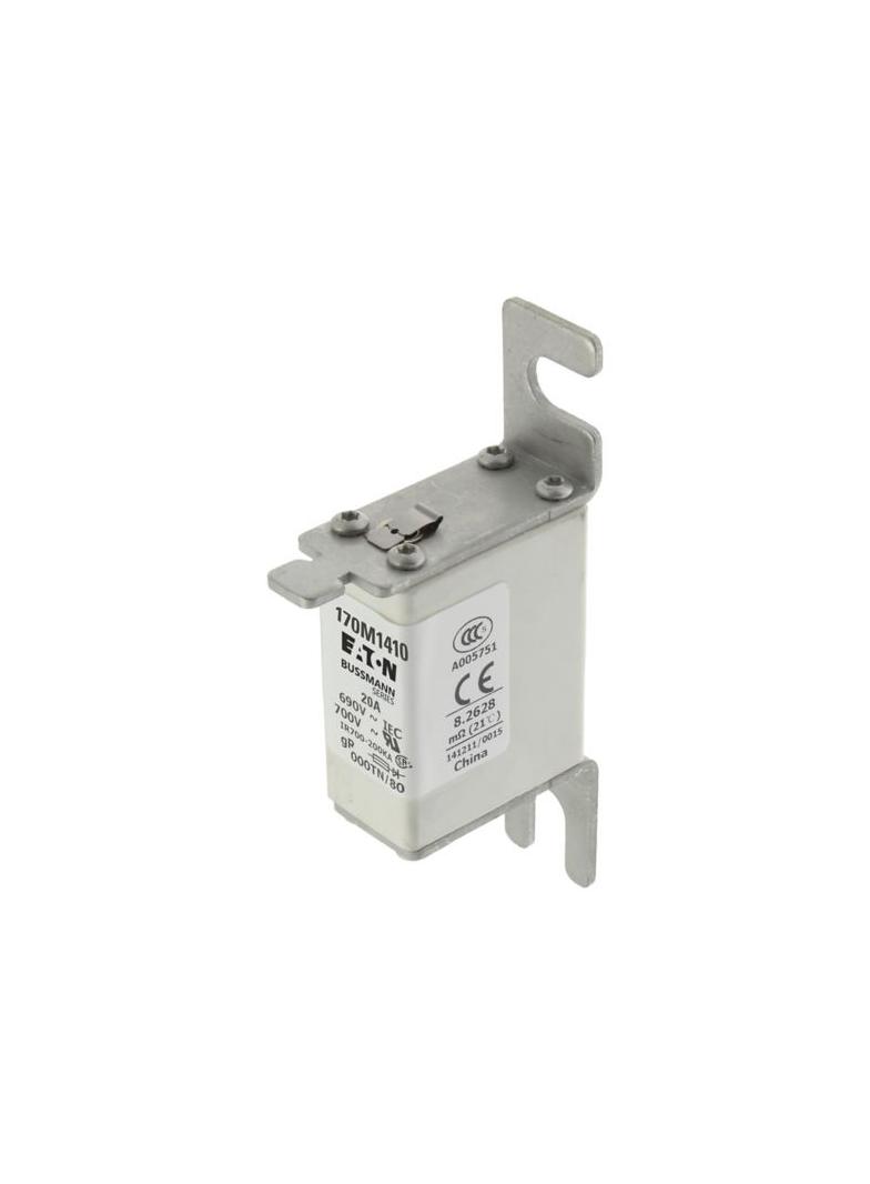 20A 690V gR 000TN/80 TYPE T IND. FUSE Wkładka szybka 20A AC 690V DIN 000 21x40x100 mm gR, 170M1410 E