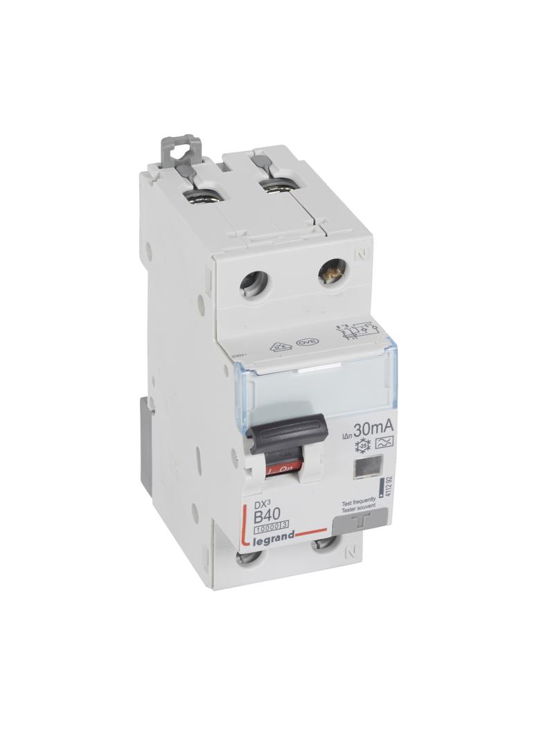 WYŁĄCZNIK RÓŻNICOWONADPRĄDOWY P 312 2P B 40A 30MA TYP A 10KA SERII DX3, Legrand