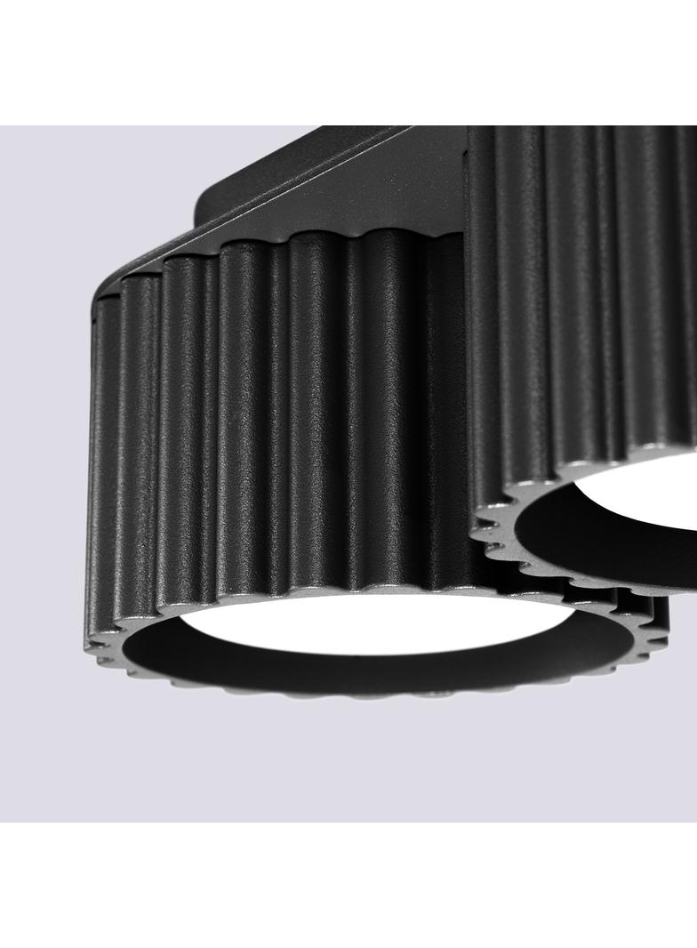 SOLLUX Plafon AURA 2 czarny Gx53 ; SL.1788