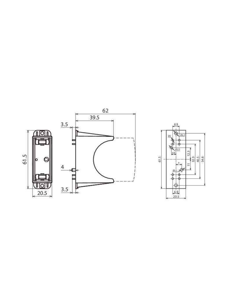 Podstawa PCB PV SCI do modułów ochronnych DEHNguard PV SCI 600