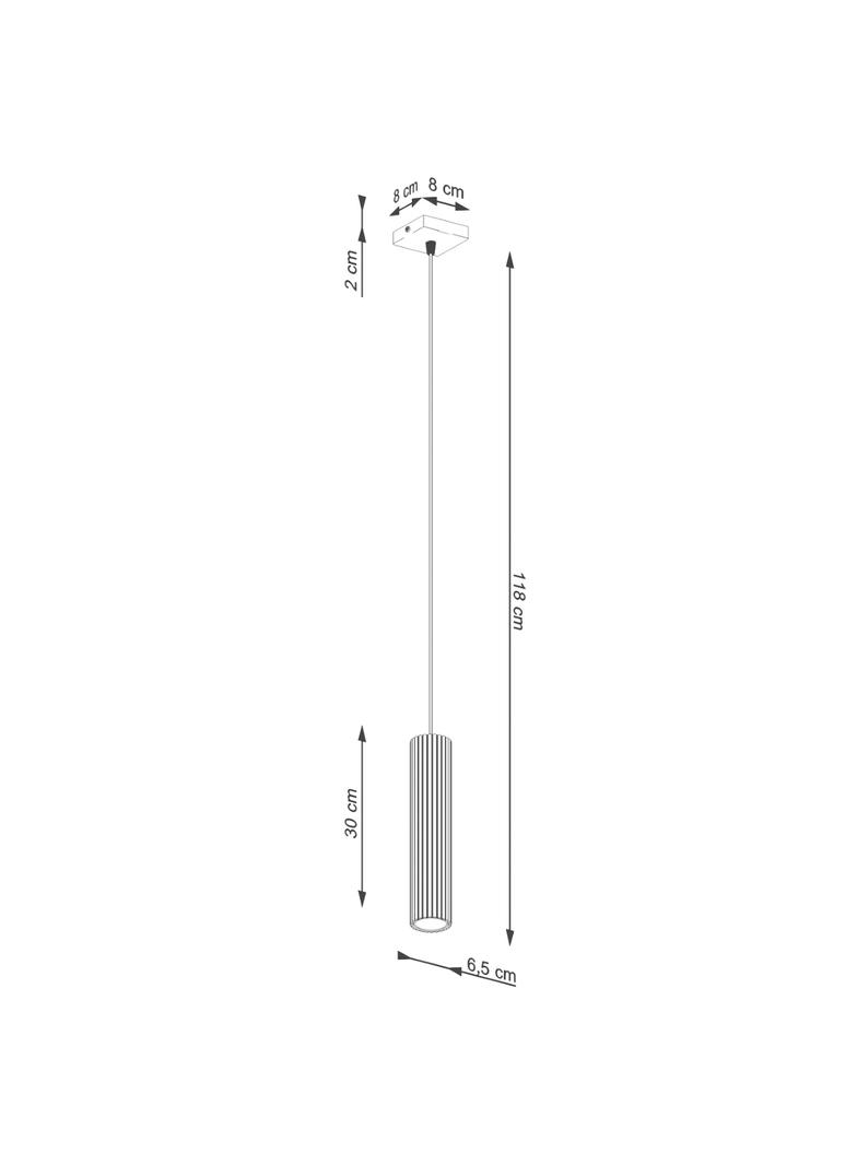 Sollux Lampa wisząca KARBON 1 złoty SL.1554