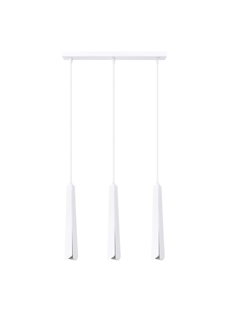 Lampa wisząca PRYSM 3L biała