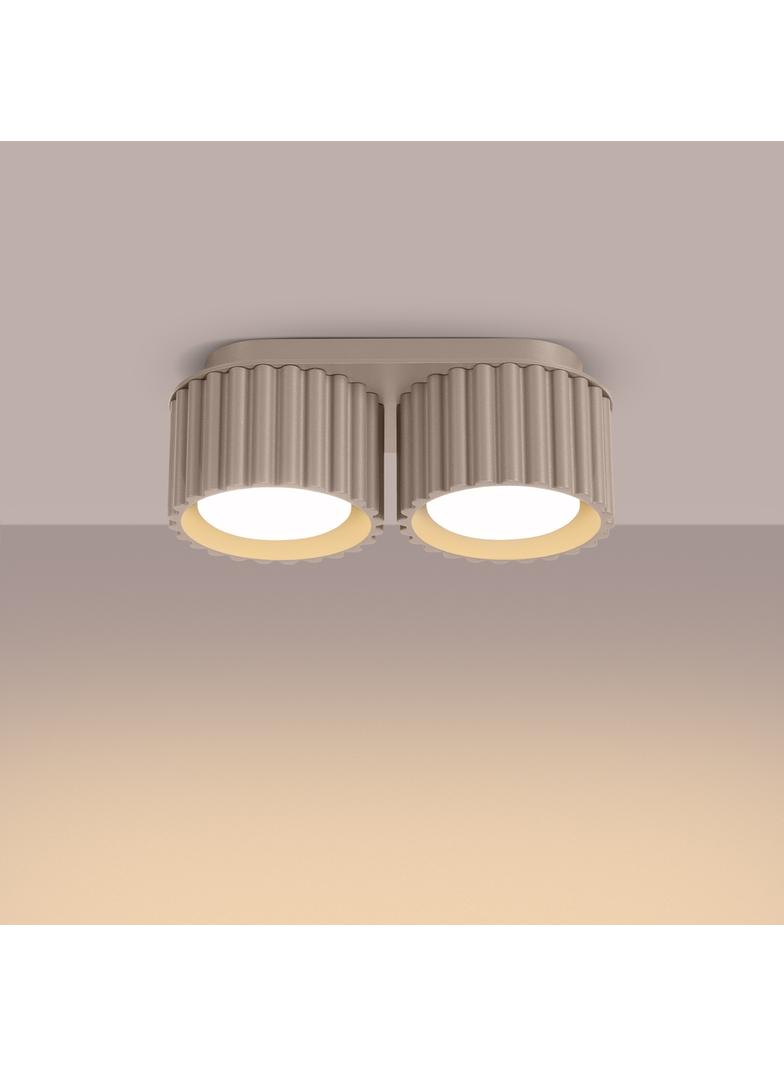 SOLLUX Plafon AURA 2 taupe Gx53 ; SL.1818