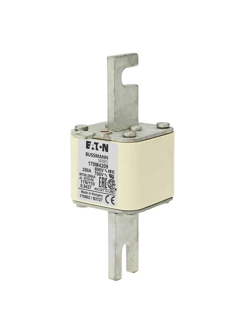 250A 690V 1TN/110 aR INDICATOR FUSE Wkładka szybka 250A AC 690V DIN 1 53x66x138 mm aR DI 170M4209 EA