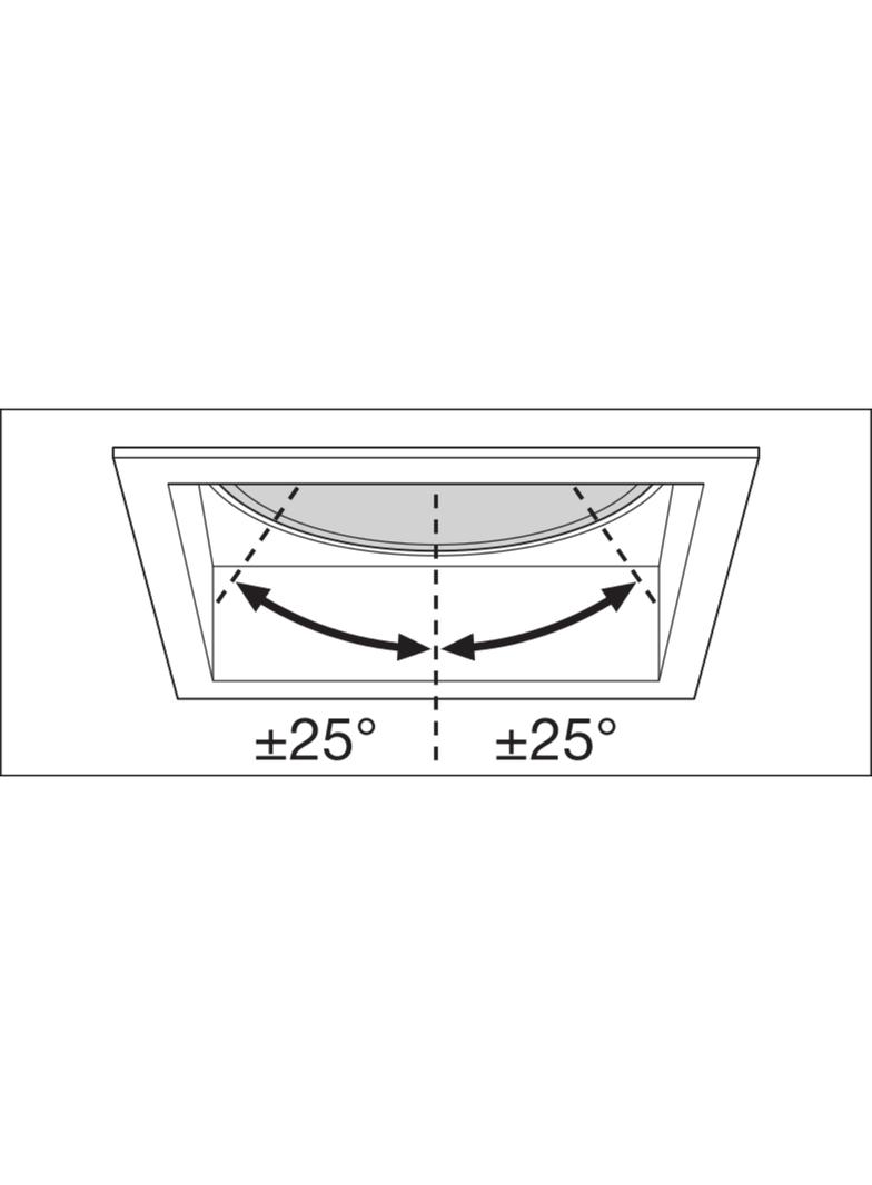 SP SQUARE DK ADJ 8W 3000K FL WT LEDV LEDVANCE