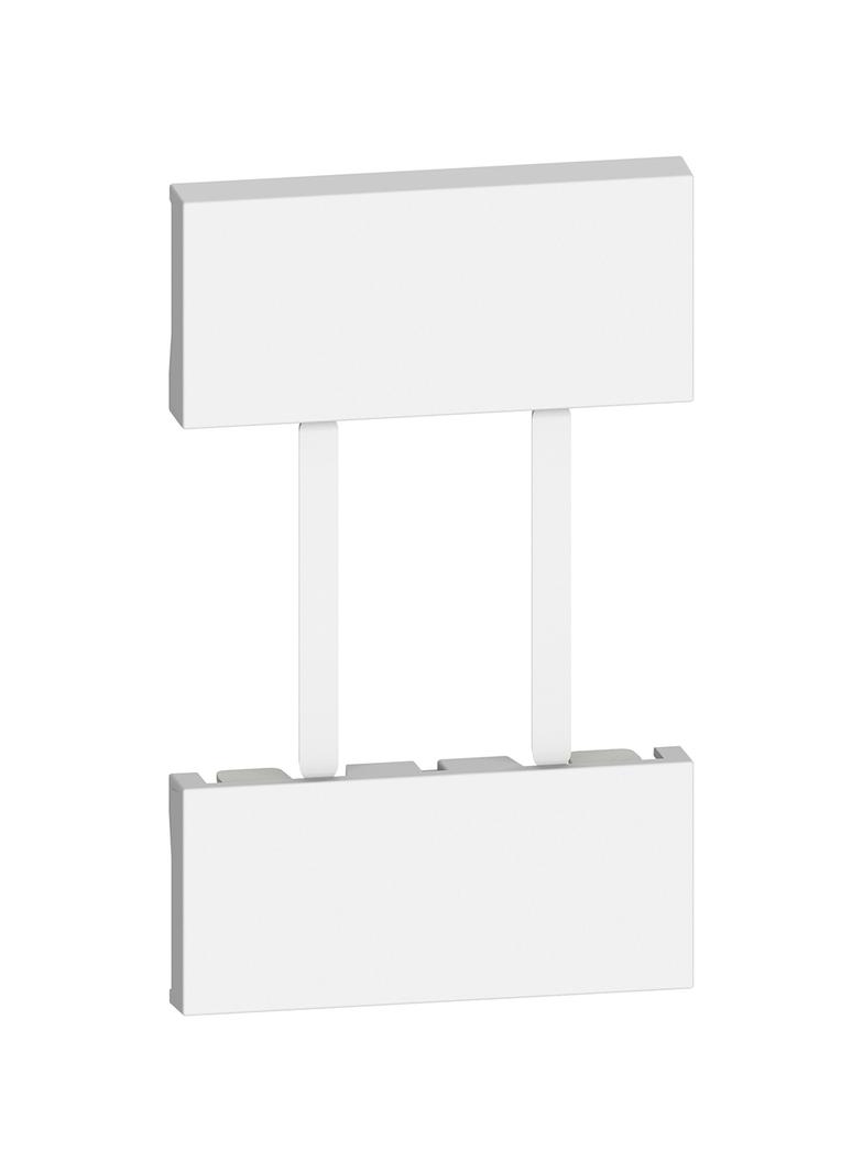 LIVING NOW - PLAKIETKA GNIAZDA US - EU/US - 2 MODUŁY - BIEL, Bticino