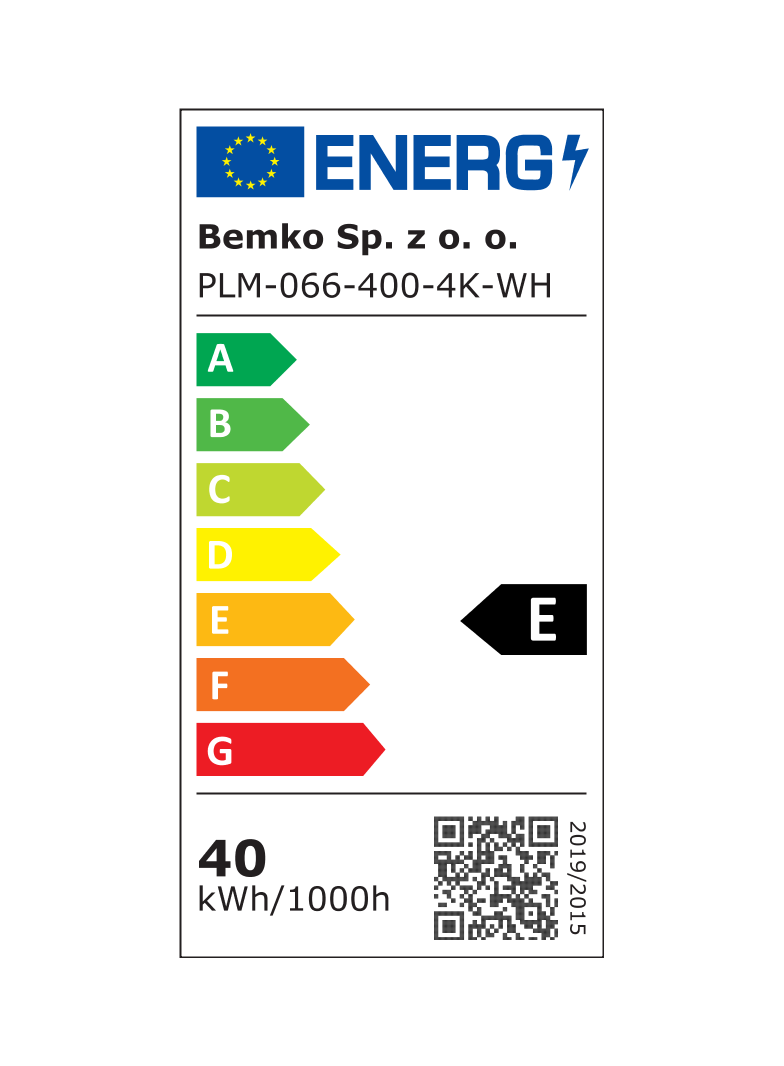 PANEL LED MIDAL 40W 4000K 4100LM IP20   60x60 BIAŁY PZH