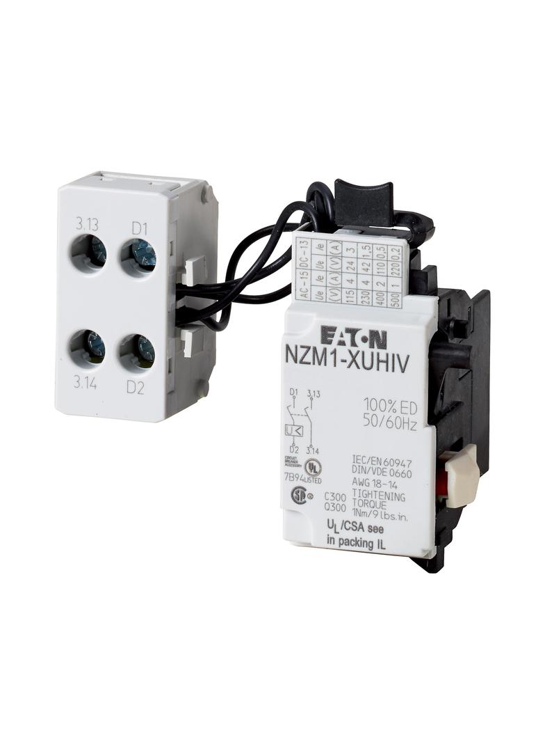 NZM1-XUHIV24AC Wyzwalacz podnapięciowy 24VAC 2Z HIV z listwą zaciskową 259531 EATON