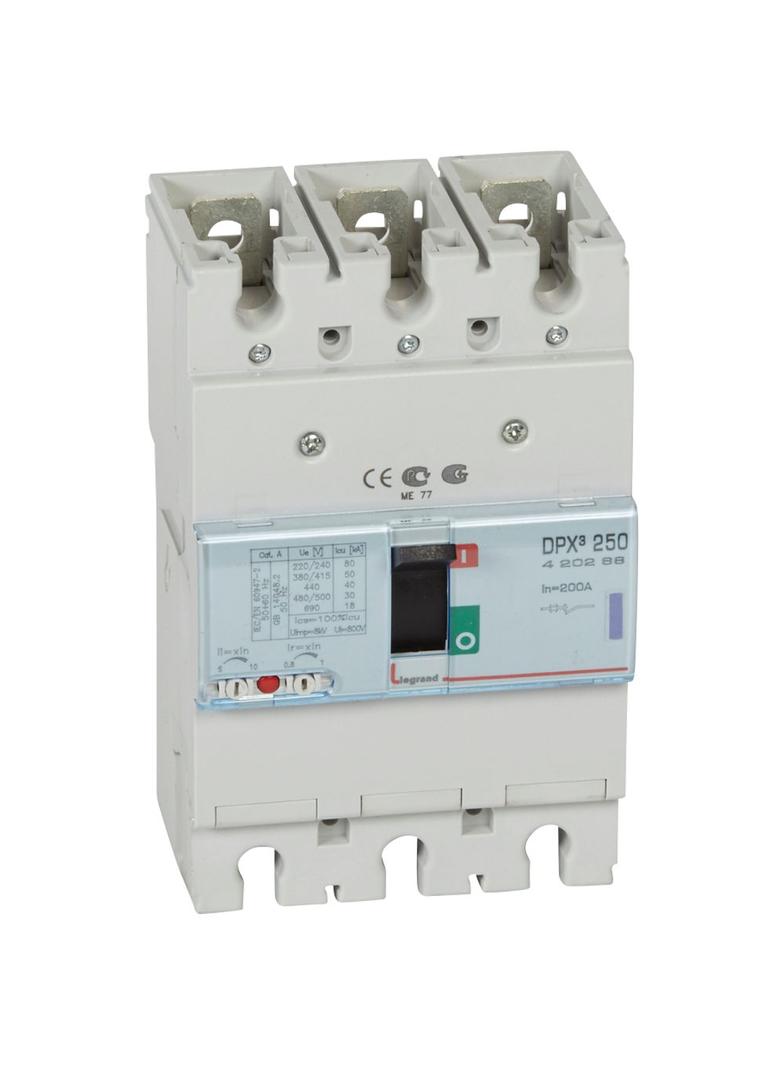 Wyłącznik DPX3 250 3P 200A 50Ka 420268 LEGRAND