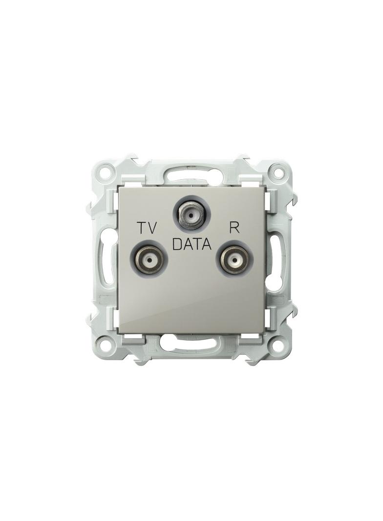 SZAFIR Gniazdo antenowe RTV-DATA kolor kaszmirowy beż GPA-ZD/m/83 OSPEL