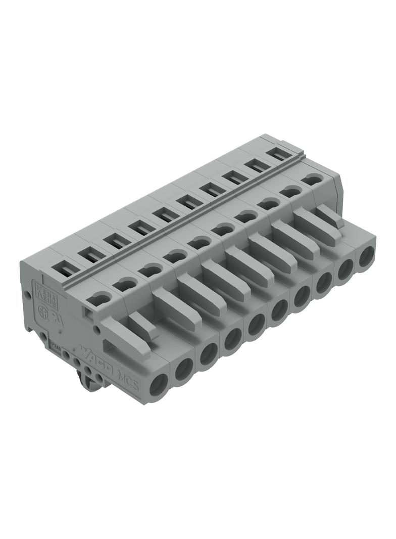 Gniazdo MCS‑MIDI Classic 10‑biegunowe szare raster 5mm 231‑110/008‑000 /50szt./ WAGO