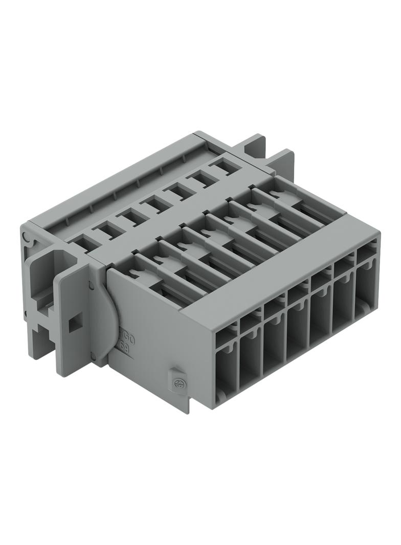 X-COM wtyk 7-biegunowy szary raster 5 mm /25szt./ WAGO