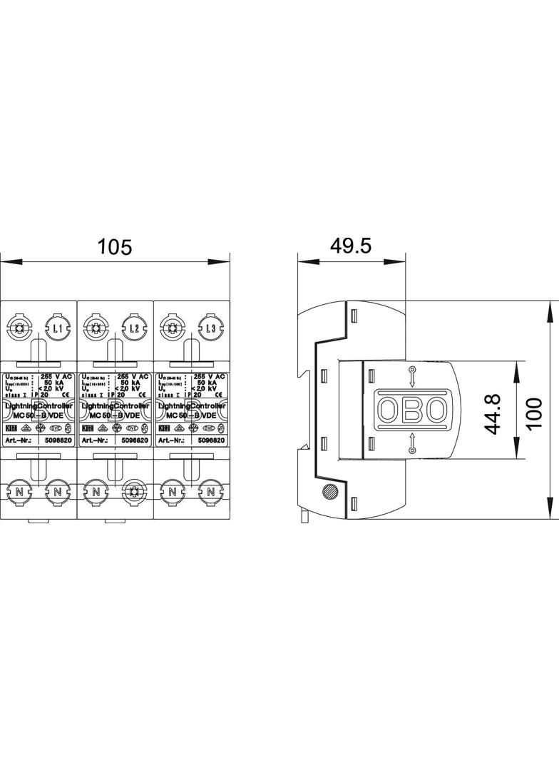 MC 50-B/3, LIGHTNINGCONTROLLER