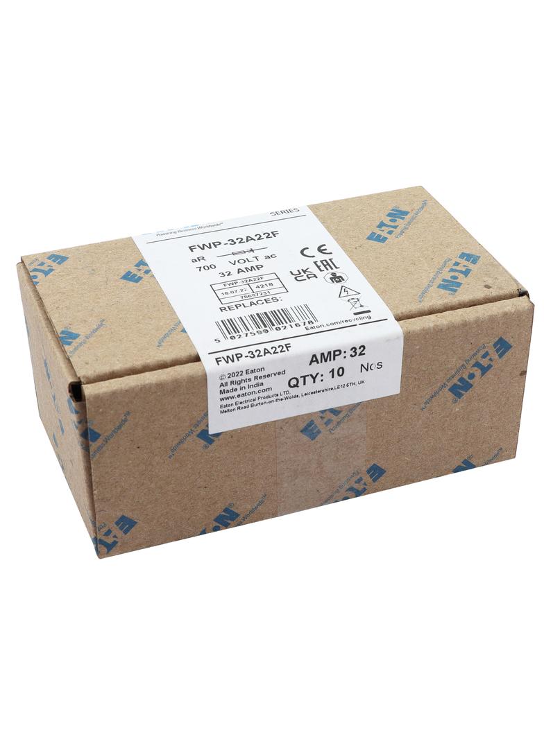 32AMP 700VAC FERRULE 22 X 58 MM 32AMP 700VAC 22 X 58MM cylindryczna do półprzewodników 10 szt. FWP-3