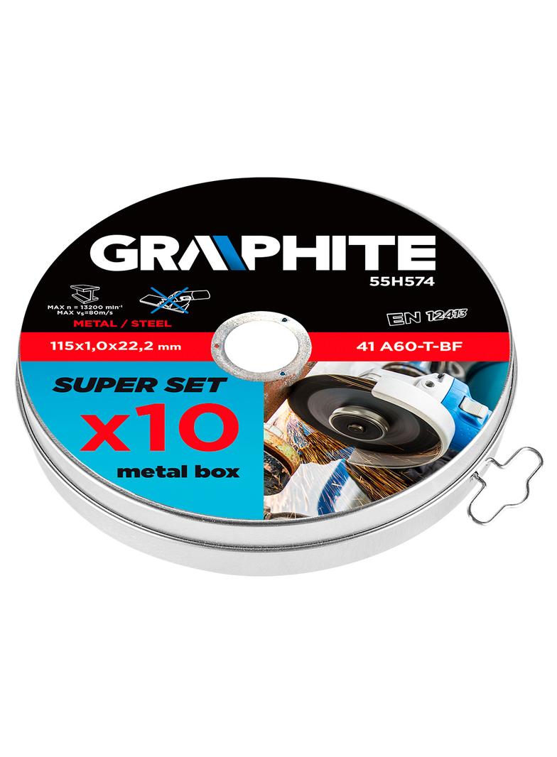 Tarcza tnąca do metalu 115 x 1.0 x 22.2 mm, 41 A60-T-BF, 10 szt.