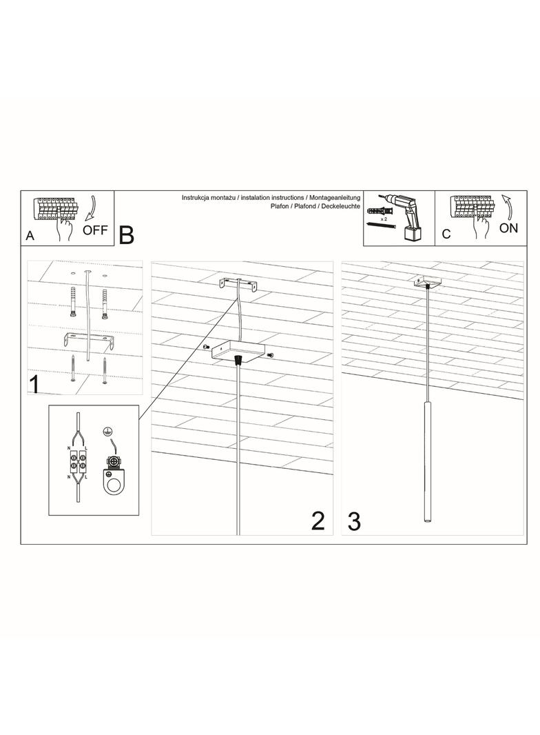Sollux Lampa wisząca PASTELO 1 biała SL.0465