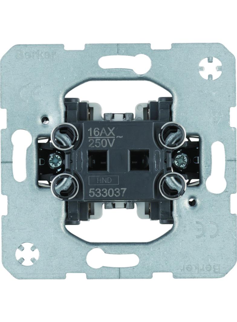 BERKER one.platform Łącznik 1-klawiszowy krzyżowy mechanizm samozaciski 533037 HAGER