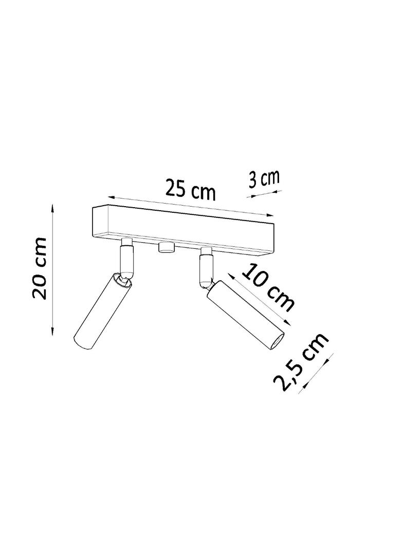 Sollux Plafon EYETECH 2 czarny SL.0898