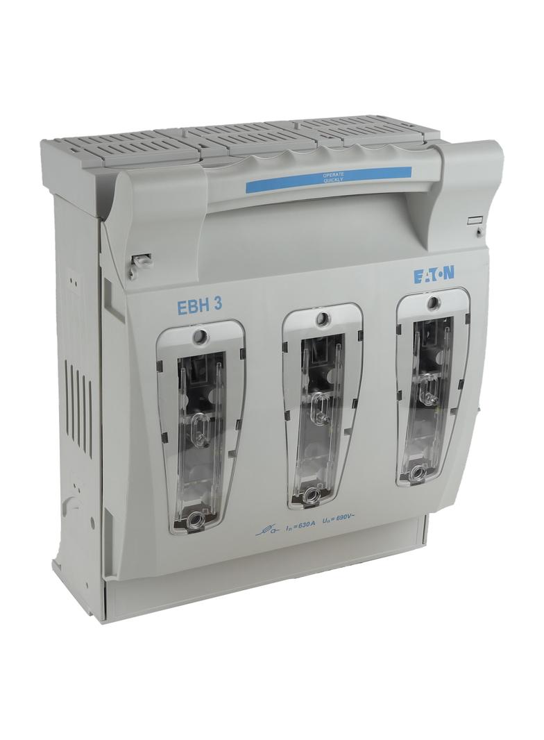 EBH3O3TS8 Rozłącznik bezpiecznikowy poziomy 630A AC 690V NH3 AC22B 3P IEC montaż na płycie, EBH3O3TS