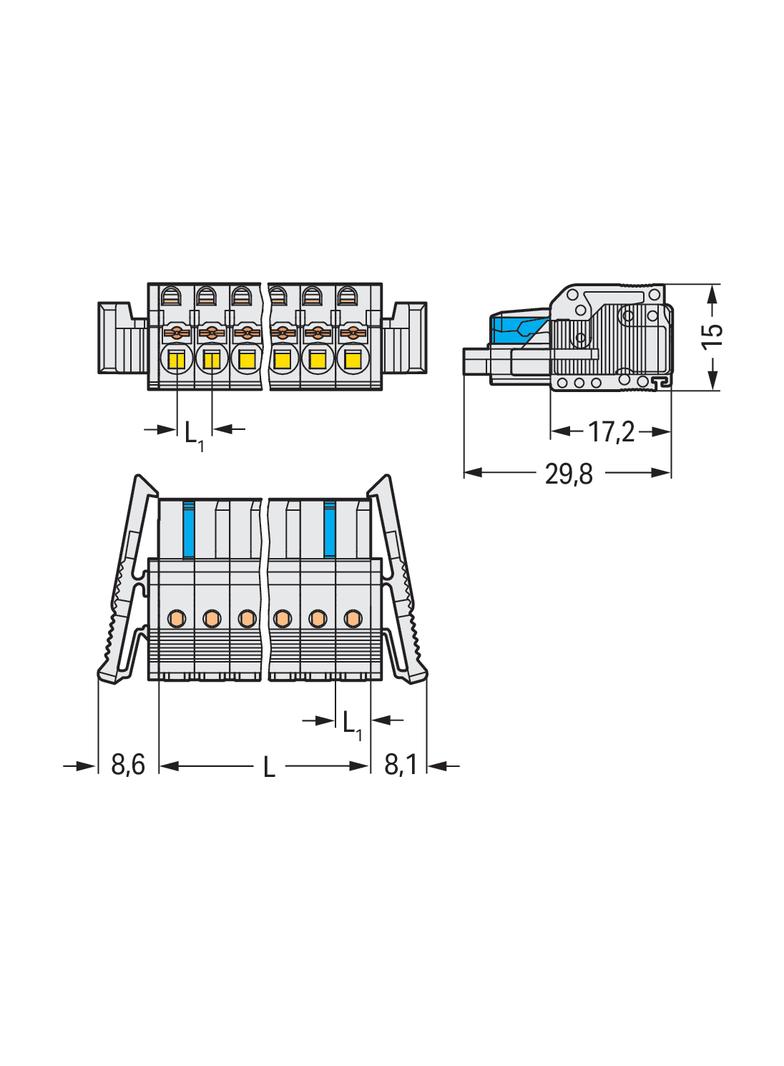 1-przewodowe gniazdo