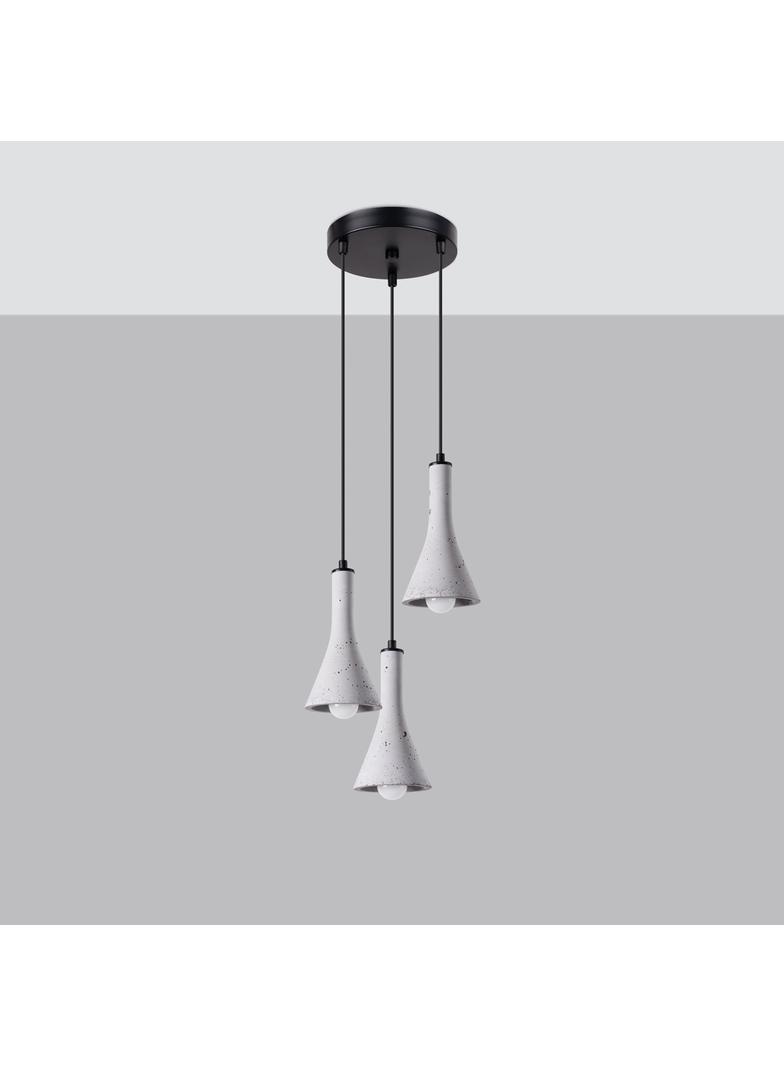 Sollux Lampa wisząca REA 3P beton SL.1226