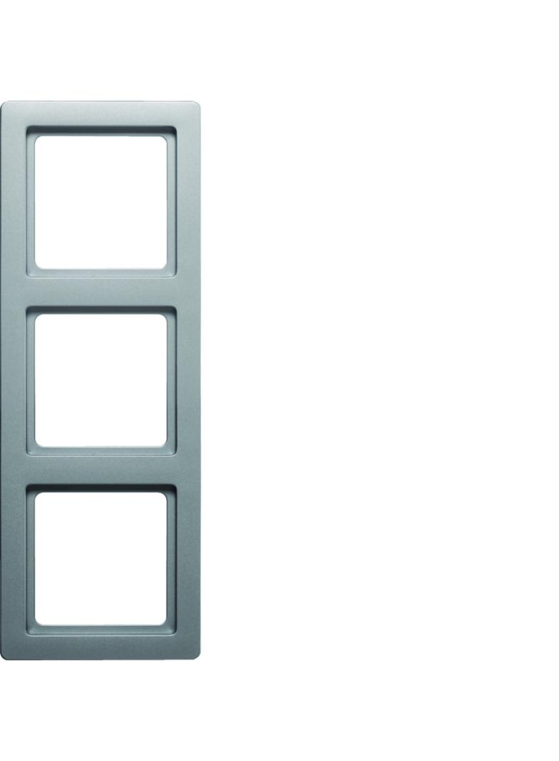 BERKER Q.1 Ramka potrójna aluminium aksamit lakierowana 10136084 HAGER