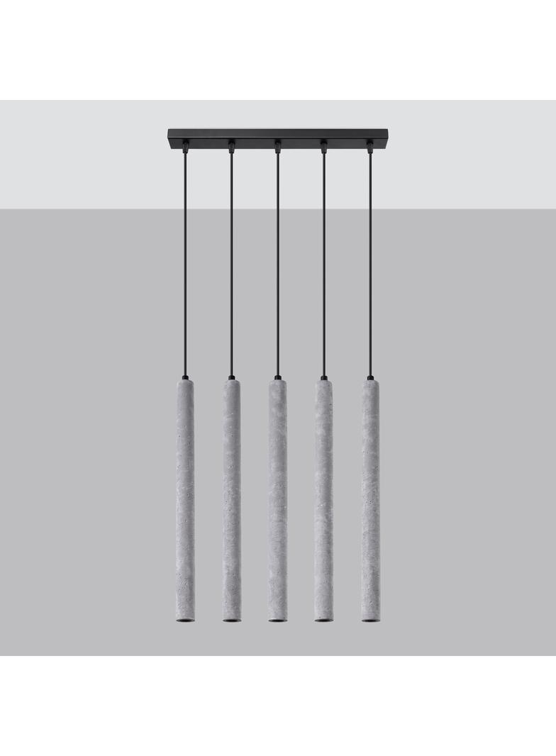 Sollux Lampa wisząca PASTELO 5L beton SL.1274