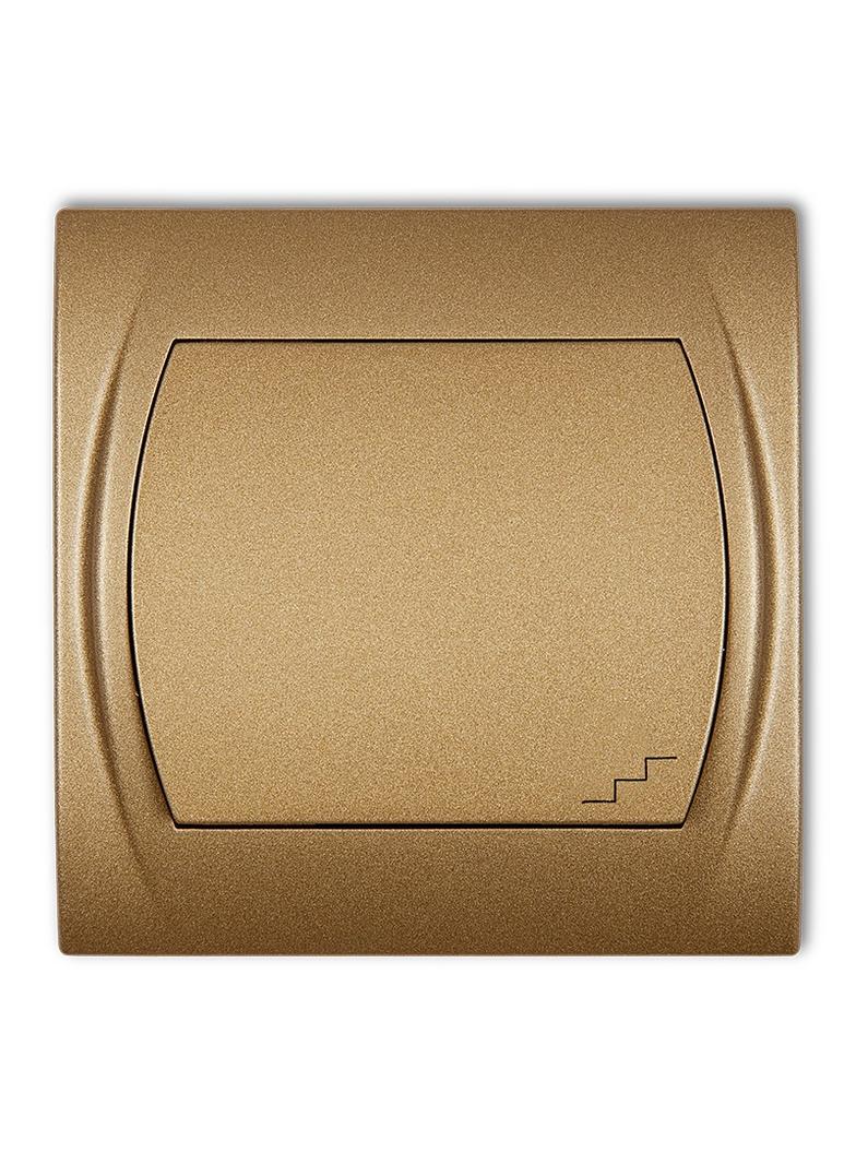 LOGO Łącznik schodowy podświetlany złoty metalik 8LWP-3L KARLIK
