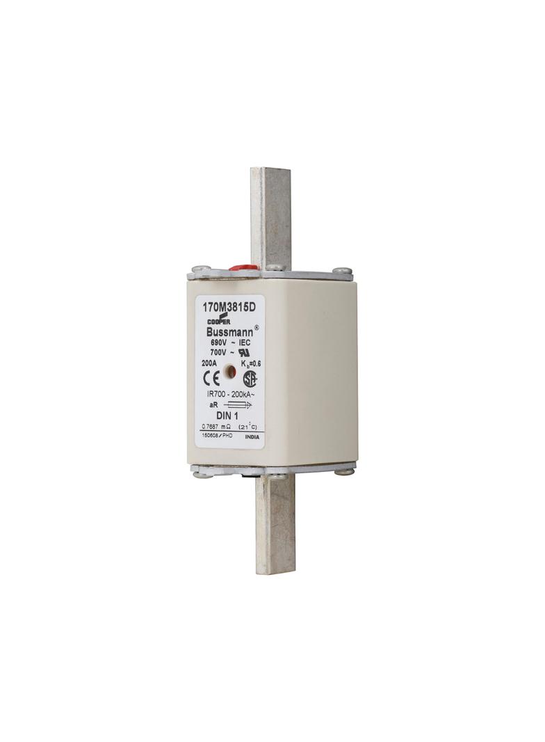 FUSE 200A 690V aR DIN 1 HSDNH Wkładka szybka 200A 690V aR DIN 1 podwójny wskaźnik 170M3815D EATON