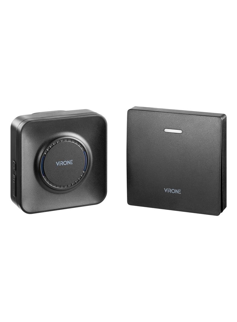 TELERO AC, dzwonek bezprzewodowy, sieciowy, przycisk bezbateryjny, learning system, 36 dźwięków, 200