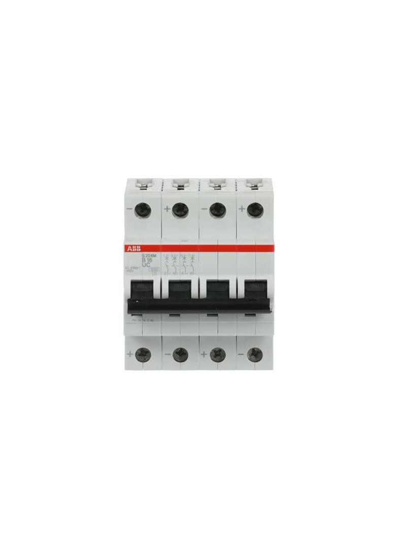 S204M-B16UC Wyłącznik nadprądowy 10kA AC/DC 4P B16A 2CDS274061R0165 ABB