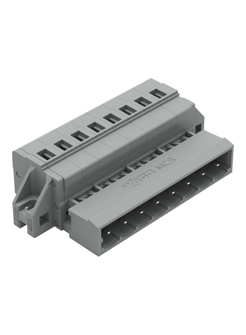 Wtyk 1-przewodowy CAGE CLAMP szary /50szt./ 231-608/019-000 WAGO
