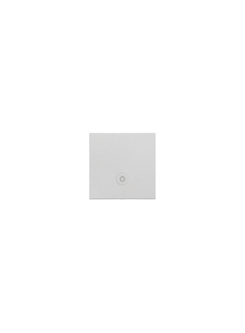 Simon 55 Klawisz pojedynczy z oczkiem z piktogramem /światło/ do: SP1M Aluminium mat TKWS1L/143 KONTAKT
